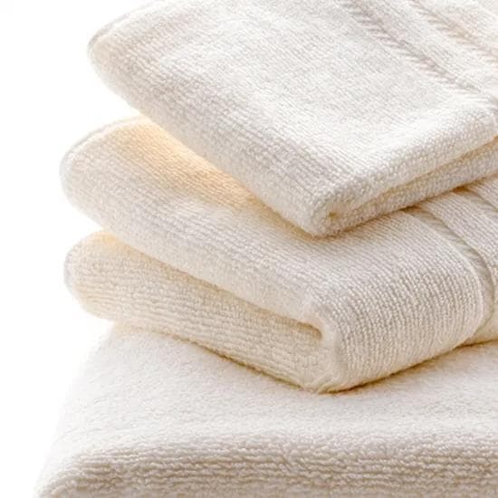 クリーム色 コットン バスタオル１０枚組セット