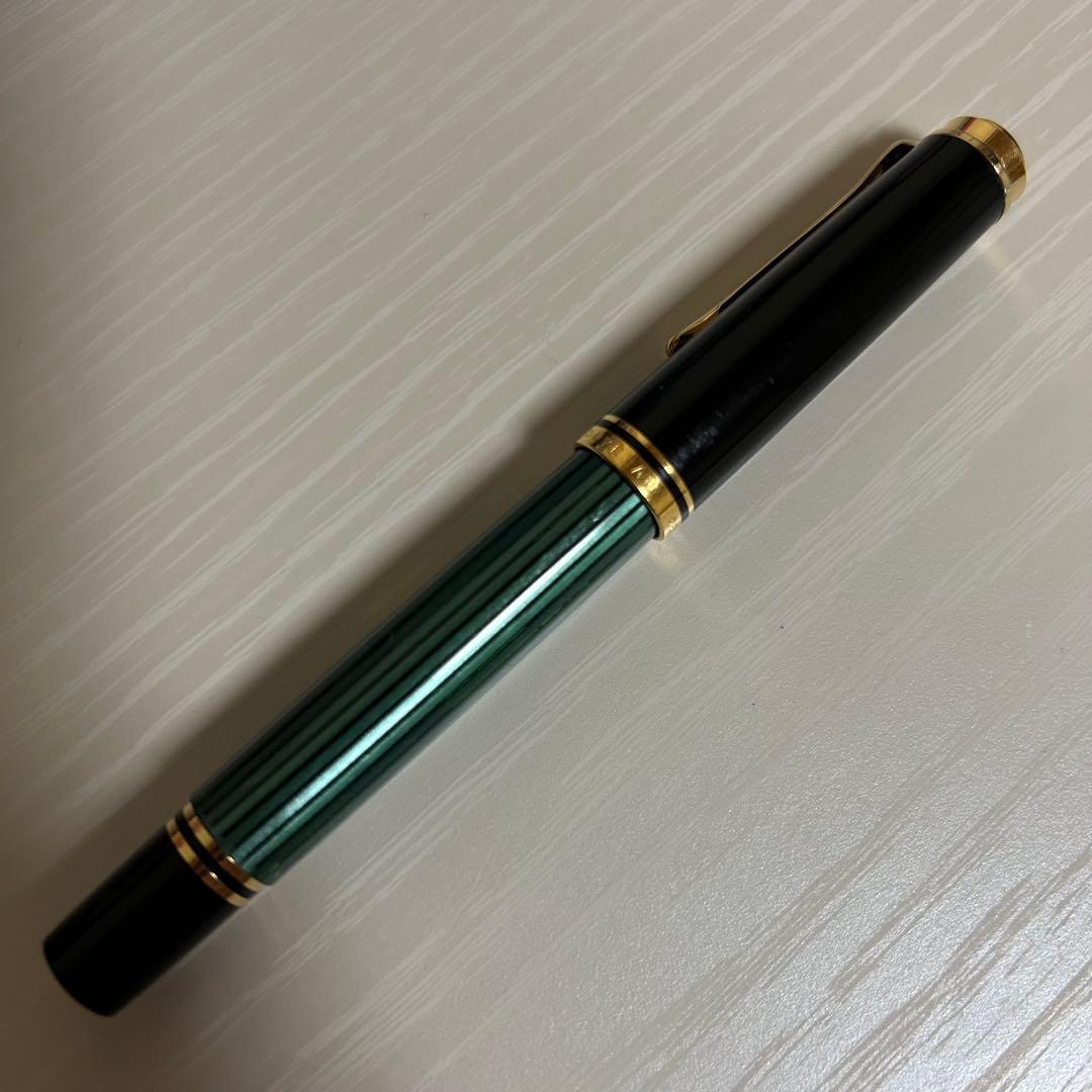 ペリカン スーべレーン 万年筆 m400 緑縞 EFニブ