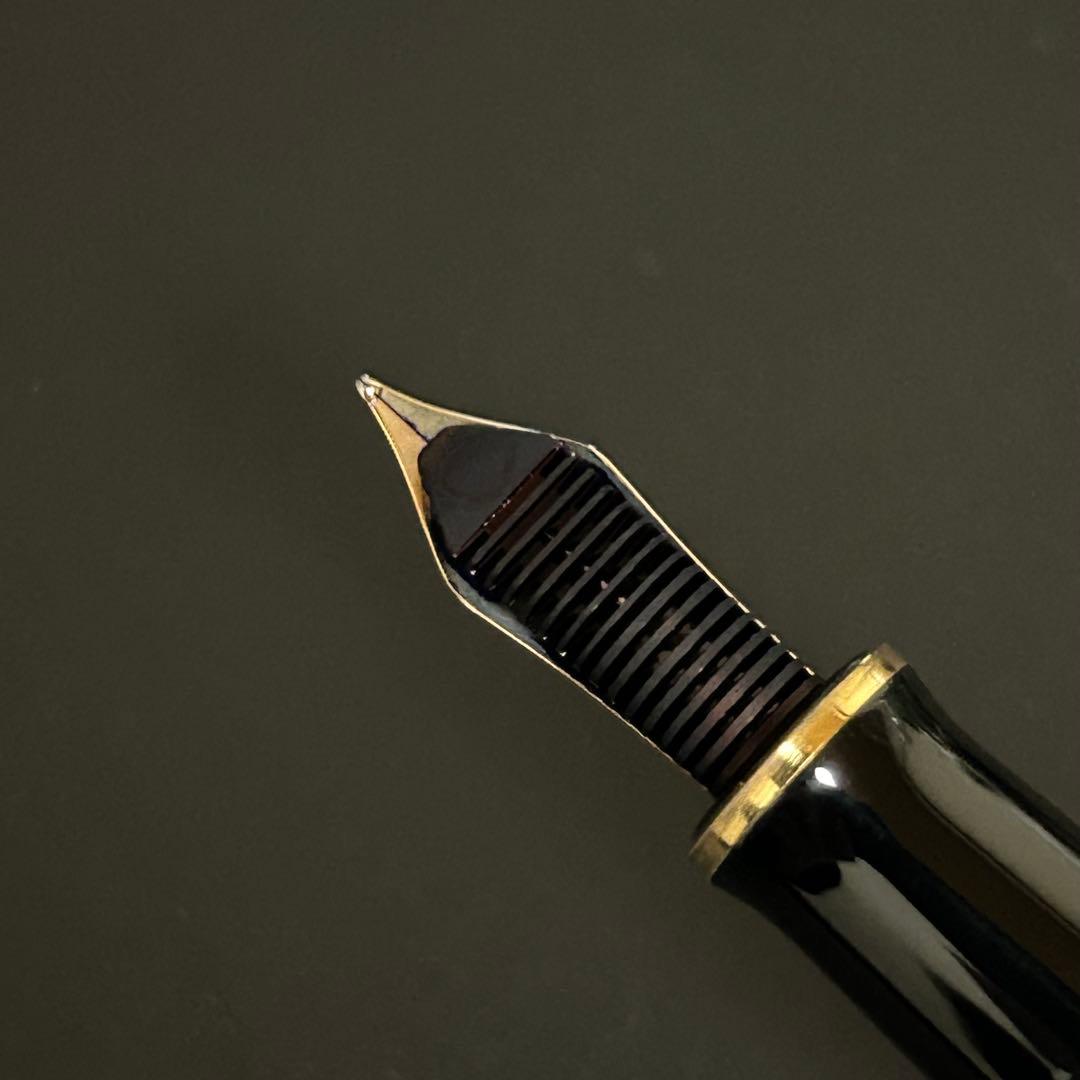 ペリカン スーべレーン 万年筆 m400 緑縞 EFニブ