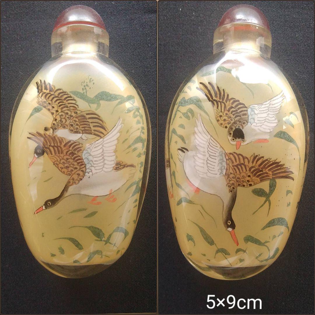 鼻煙壷（びえんこ）3本セット　瓶の内側に描画