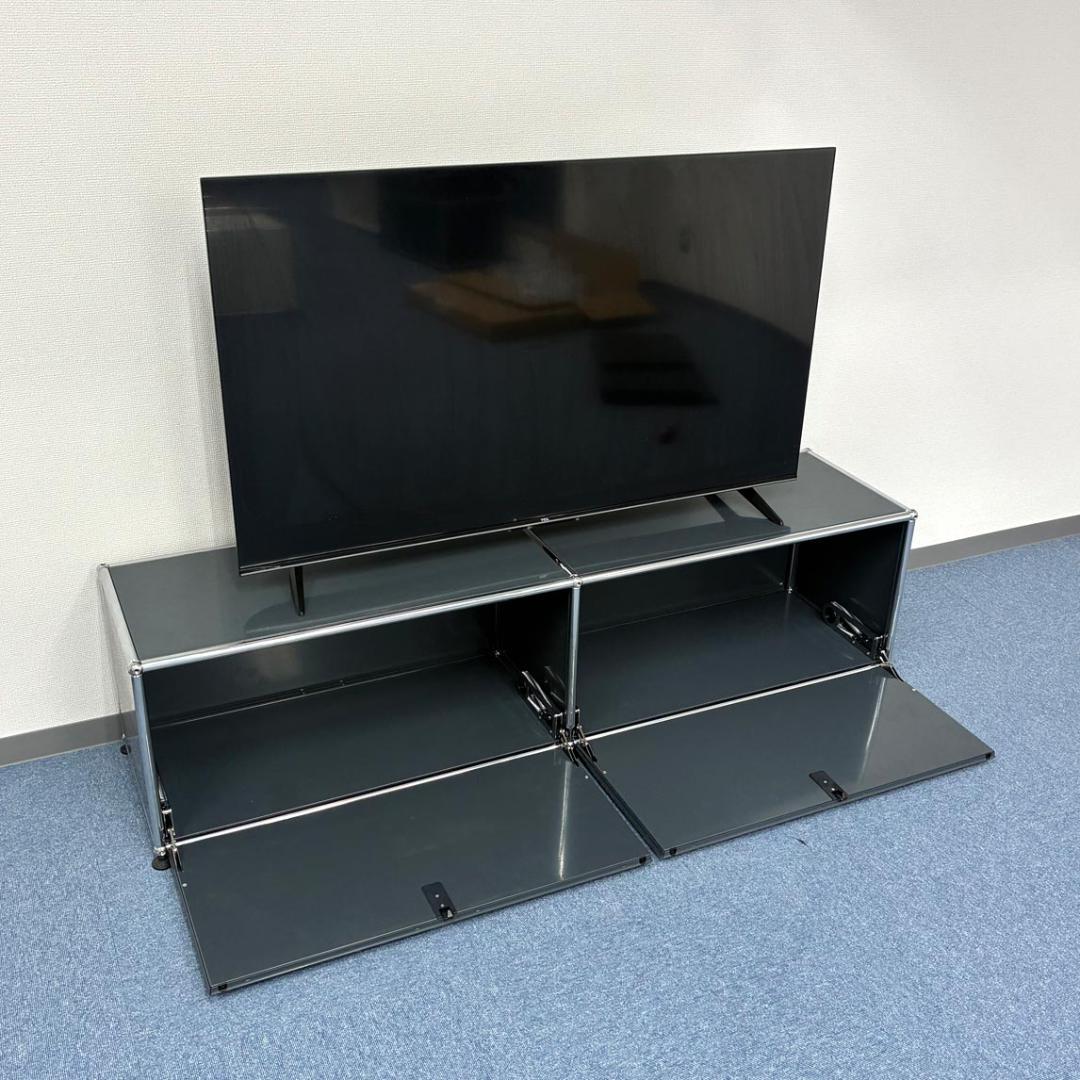 中古 USMハラー｜キャビネット テレビボード 2列1段 アントラサイト