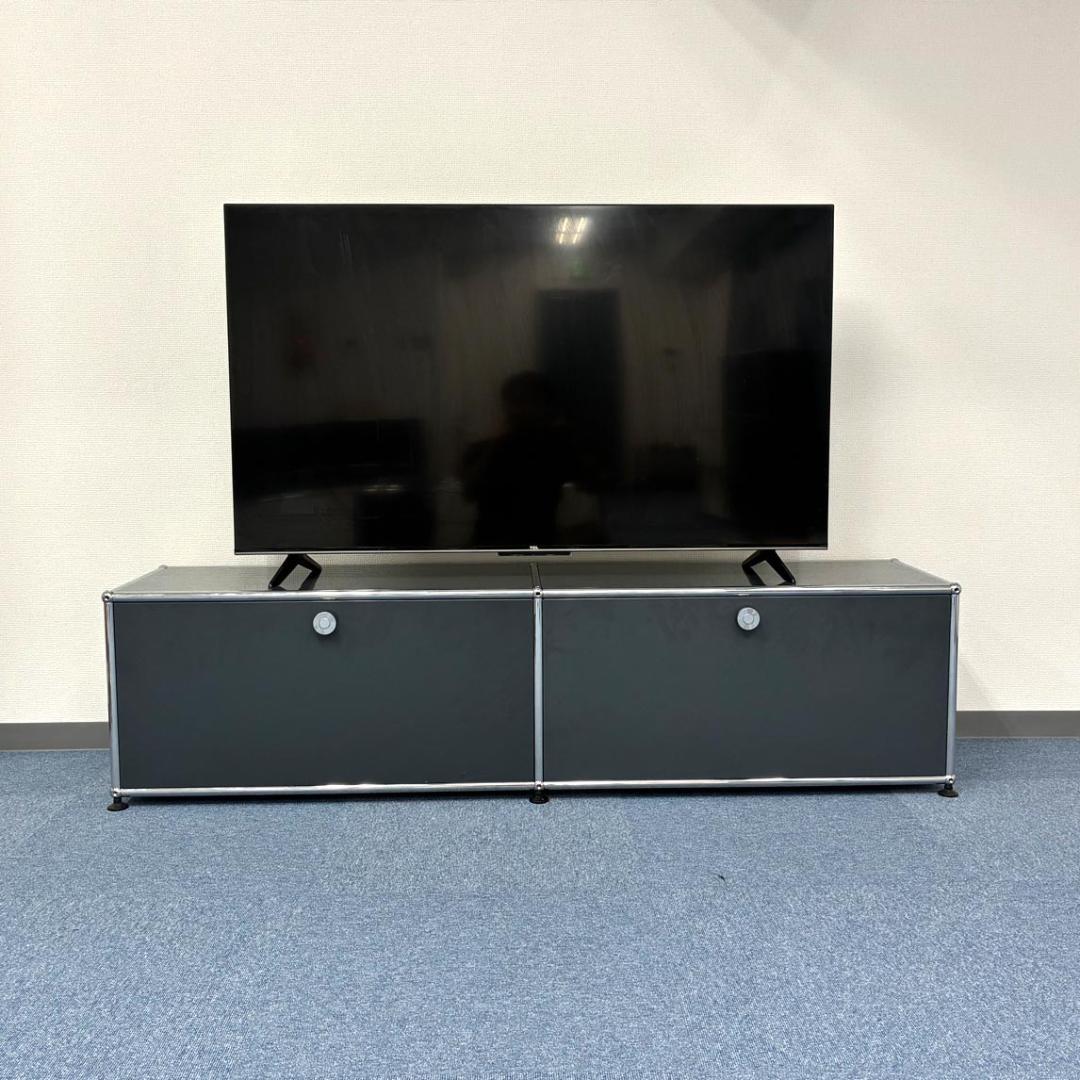 中古 USMハラー｜キャビネット テレビボード 2列1段 アントラサイト