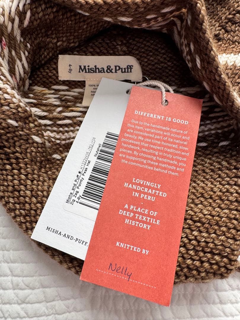 帽子 misha & puff Zig Zag Pointy Peak Hat