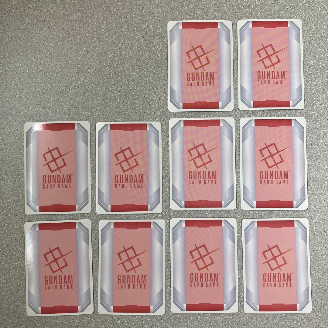 ☆ガンダムカードゲーム☆リソース☆パラレル☆10枚セット☆未使用☆美品☆β版☆