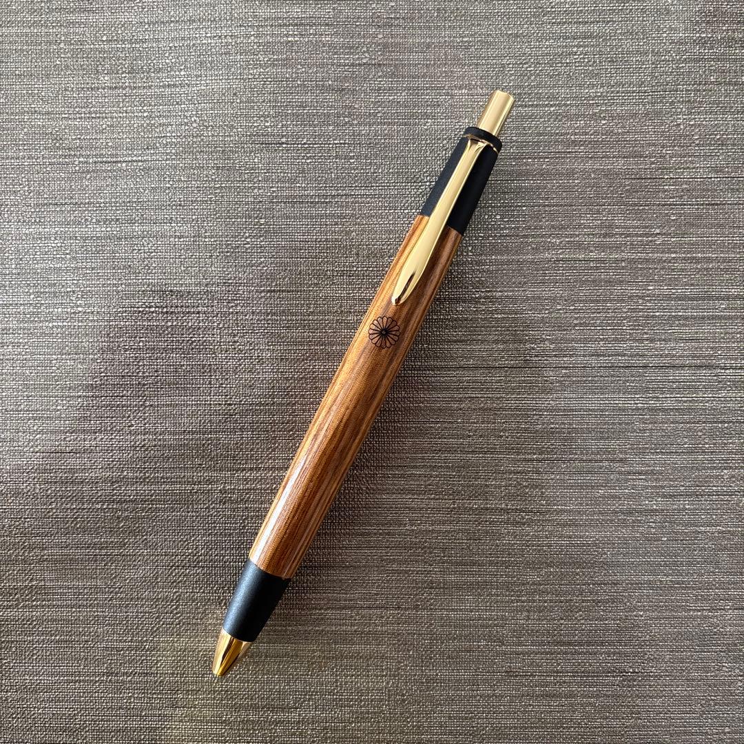 美品　ボナンペン？　高級ぷる木製ボールペン