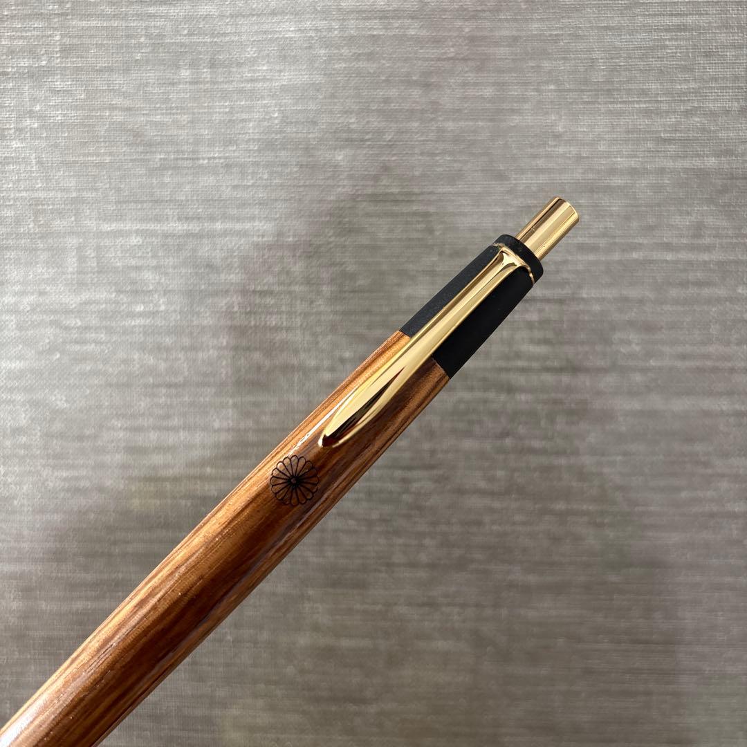 美品　ボナンペン？　高級ぷる木製ボールペン
