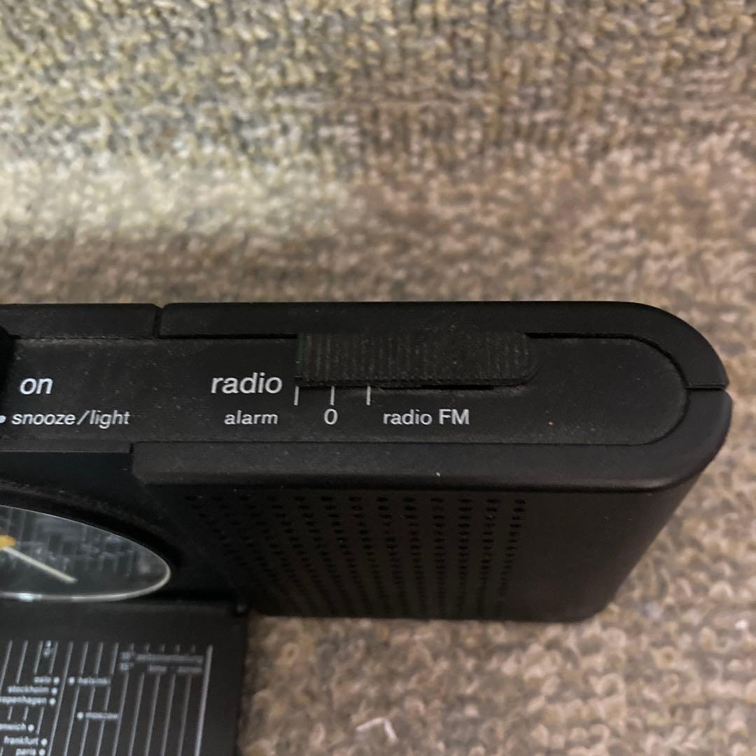 値下げ！希少！ブラウン　トラベルクロック