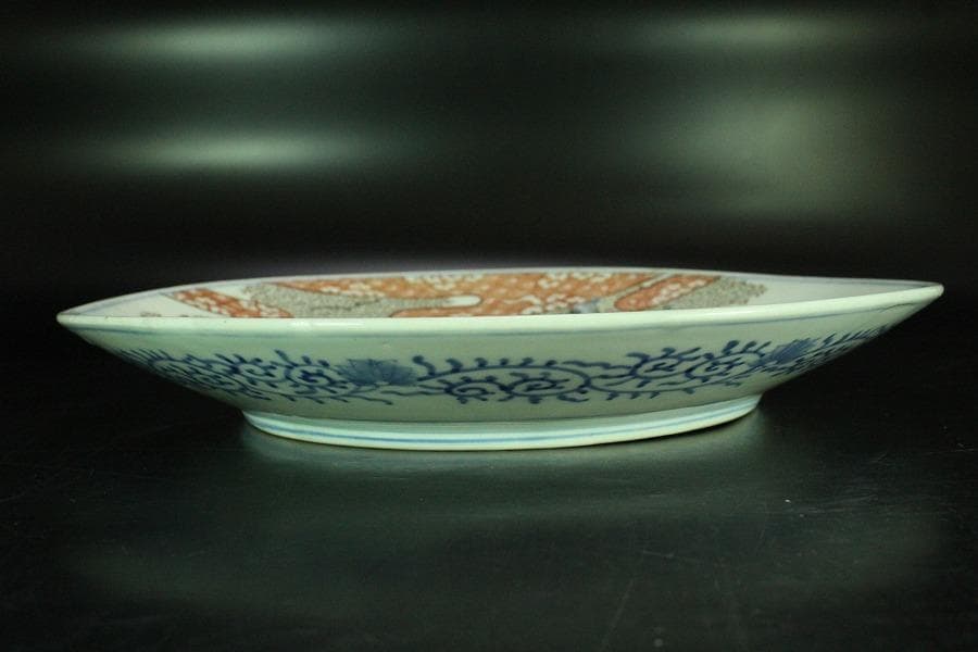 古伊万里 桜下 美人図 皿(K-YC514)