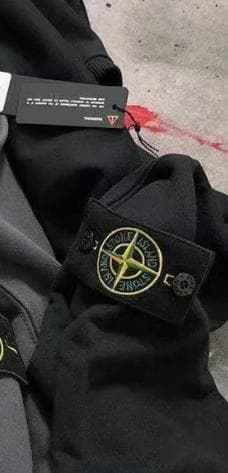 長袖スウェット ブラック グレー