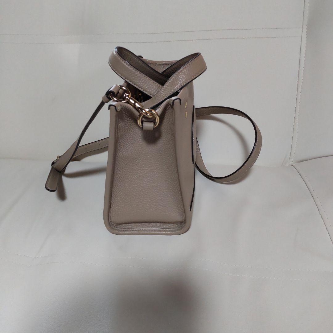 COACH ベージュ トート型ショルダーバッグ