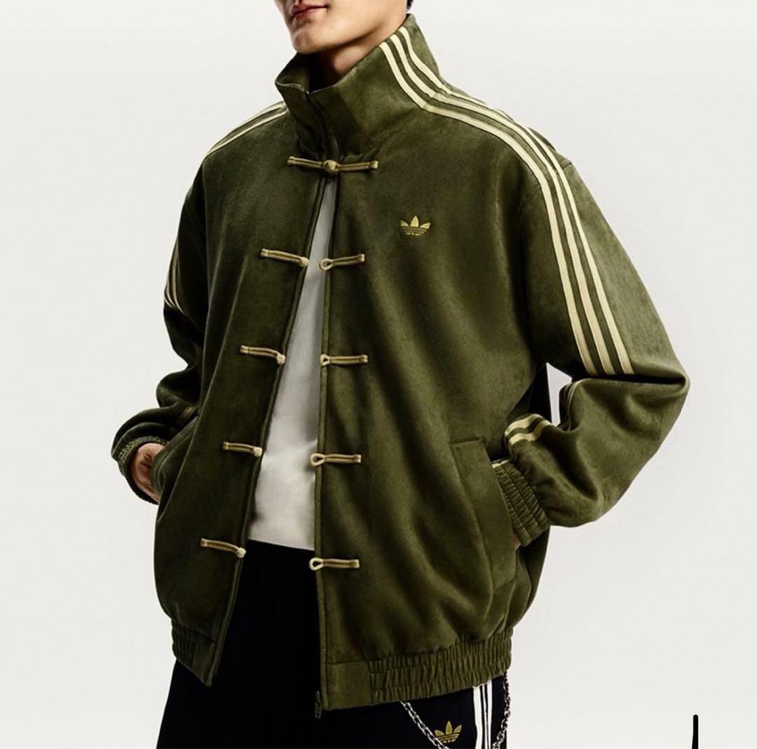 Baron¨̮ 様へadidas オリーブジャケット ストライプ　Sサイズ