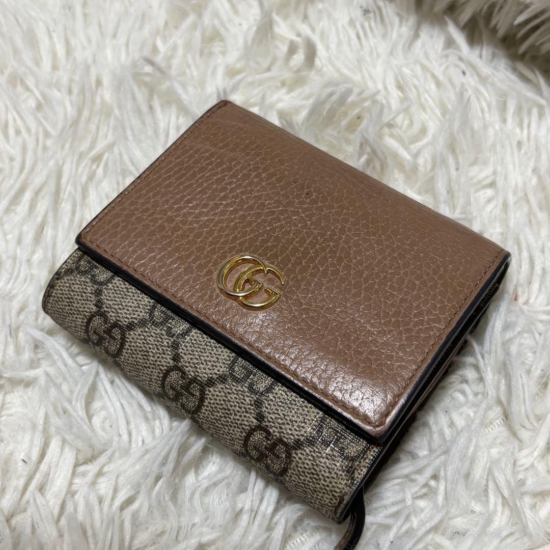 グッチ　GUCCI GGマーモンド　二つ折り財布