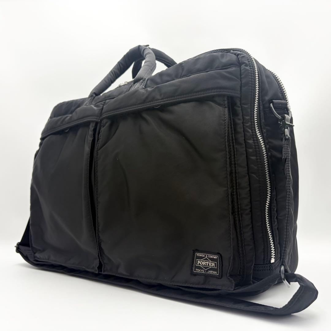 ポーター タンカー 3way ブリーフケース リュック 2層 黒 ナイロン A4