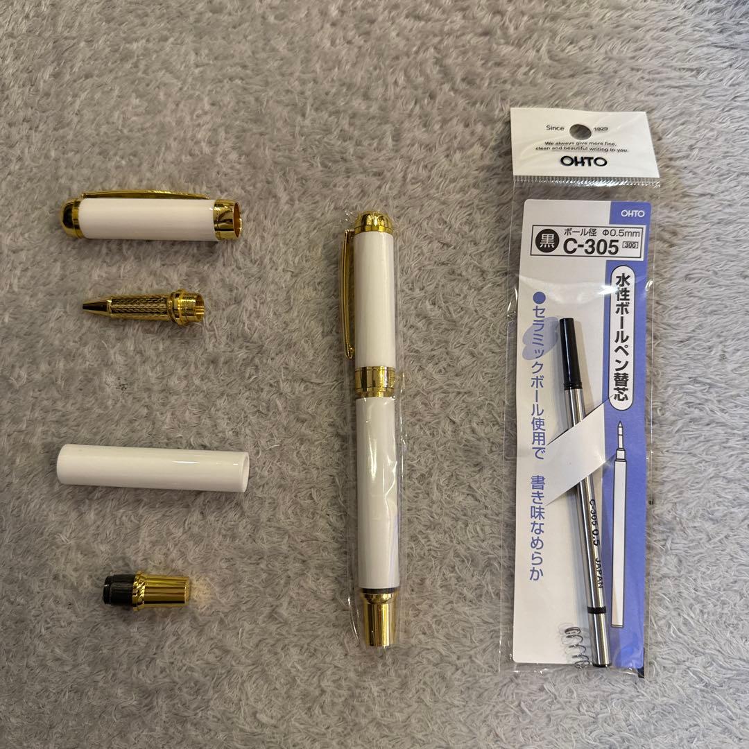 ポーセリンペン＋OHTO替芯 ポーセラーツ白磁　10本セット