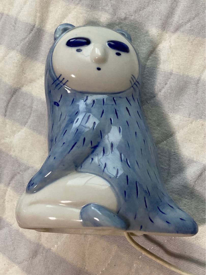 伝染るんです　吉田戦車　かわうそくん　陶器　電灯