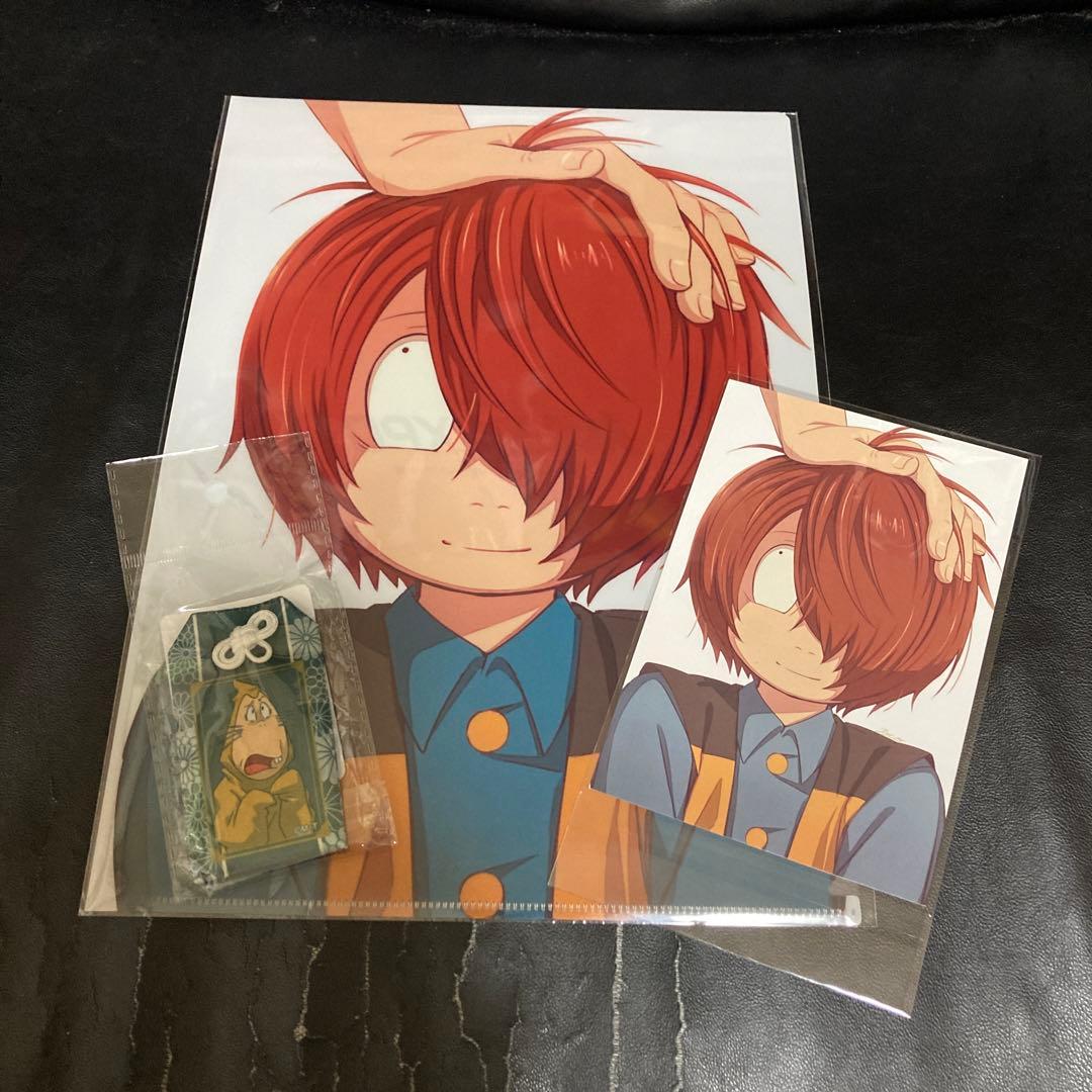 ゲゲゲの鬼太郎クリアファイル　ポストカード　ネズミ男お守り