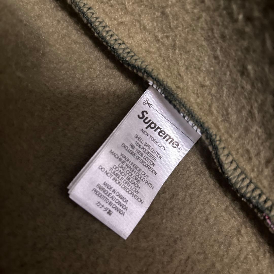 supremeジップパーカー迷彩