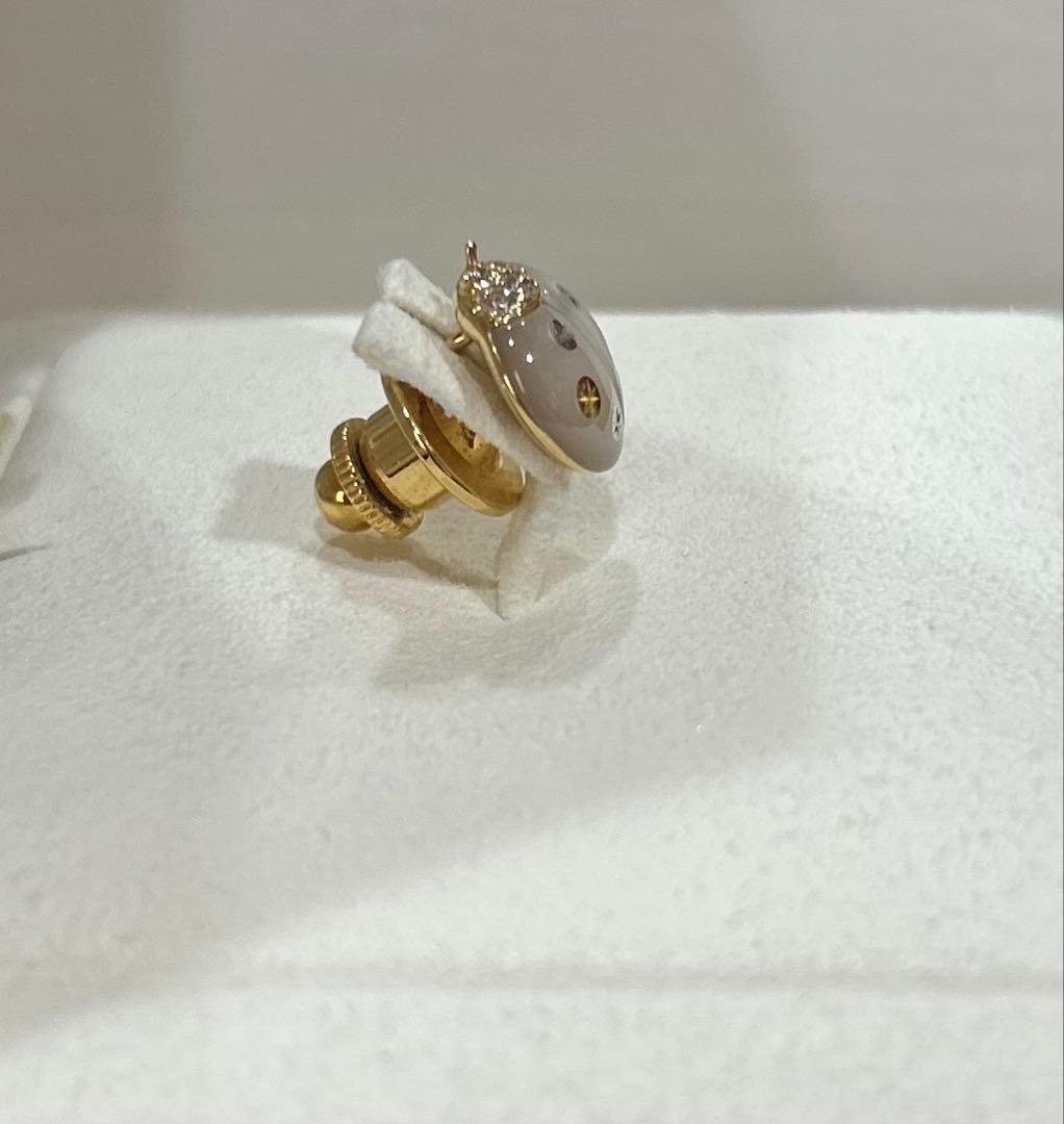 未使用 MIKIMOTO ピンブローチ 希少ピクウェ てんとう虫 箱あり 正規品