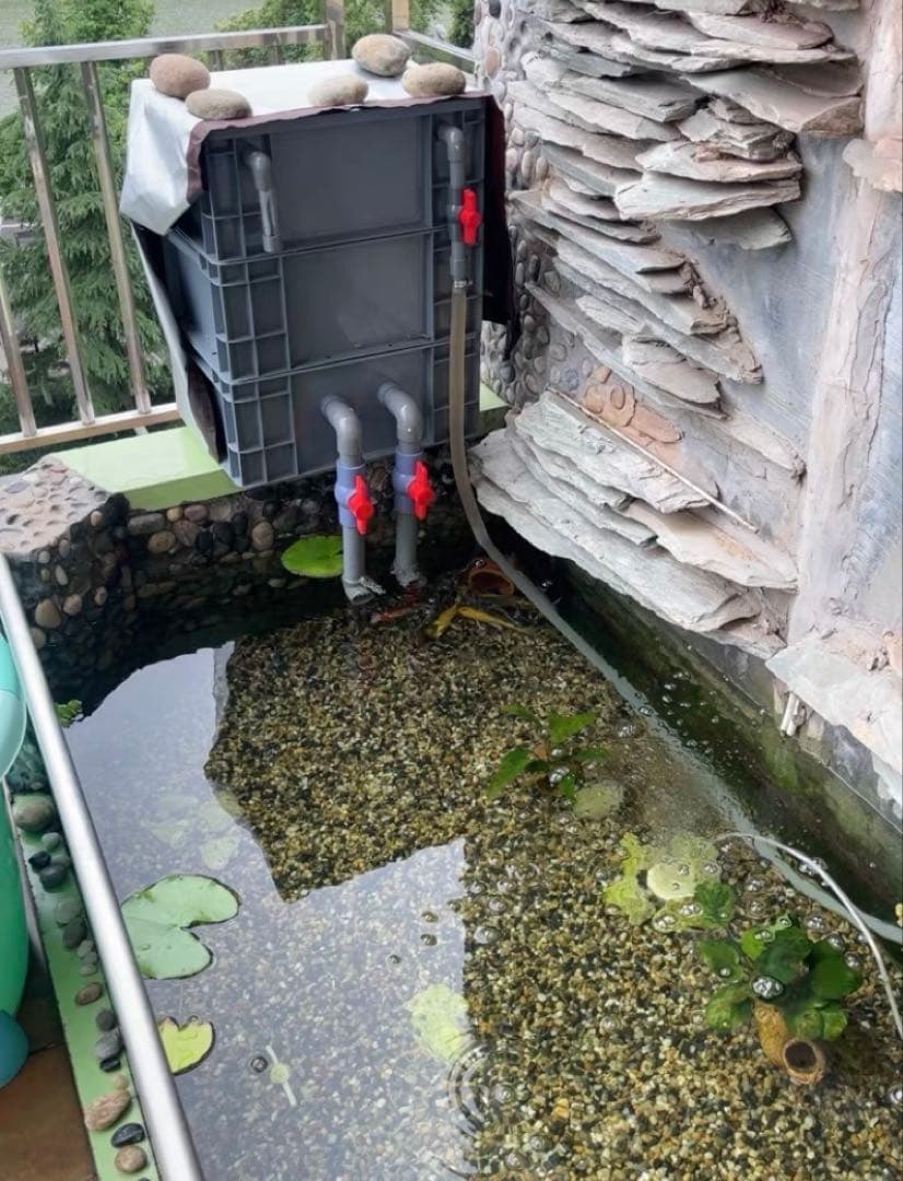 濾過器 45wポンプ付き池フィルター万能濾過装置 池フィルター最高濾過装置大