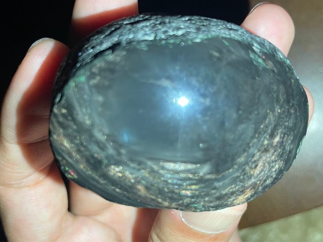 研磨品　十勝石玲瓏　マホガニーオブシディアン　ゴールデンレインボーシラー