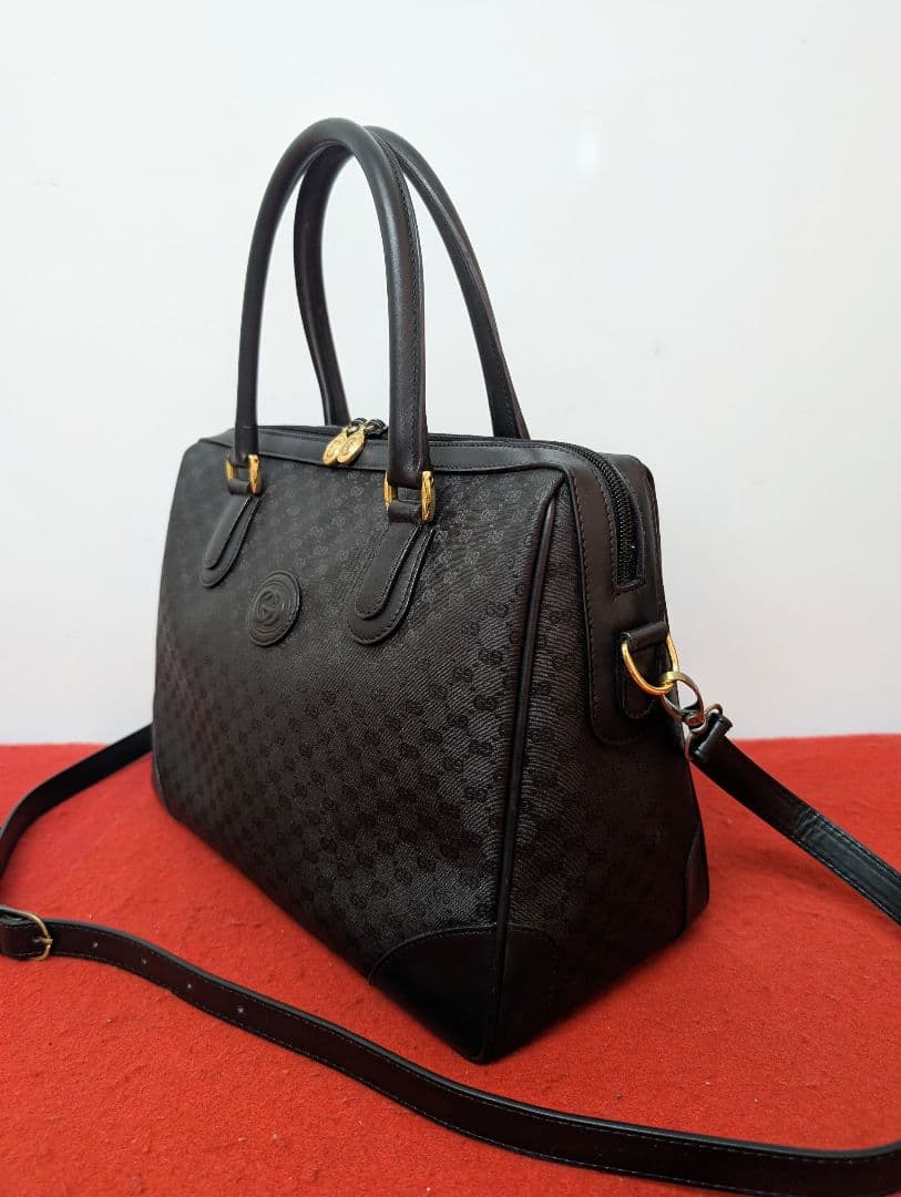 美品 極希少！gucci マイクロGG 2wayハンドバッグ ショルダーバッグ