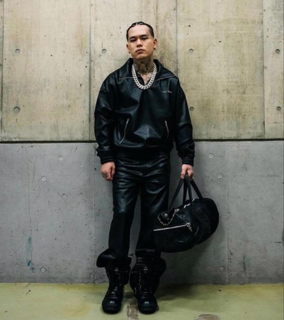 ジャケット・アウター LAST NEST Leather Half Zip Jacket