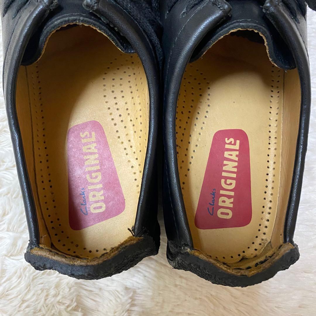 未使用級 クラークス ナタリー　ブラック　クレープソール　レザー　モカシン