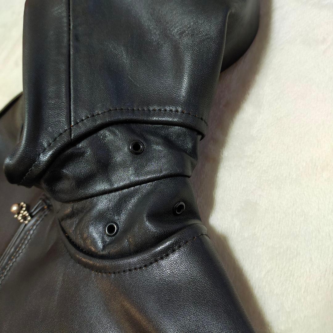 MARK AWARE　馬革　茶芯　シングルライダースジャケット　2サイズ