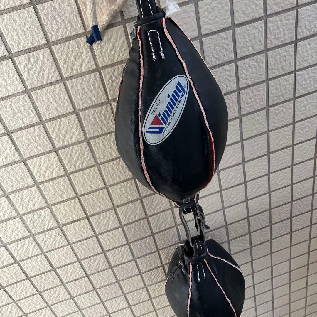 Winning パンチングボール ダブルエンド￼ しずく型ダブル　黒ウイニング