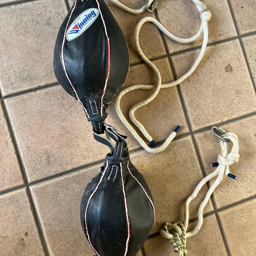 Winning パンチングボール ダブルエンド￼ しずく型ダブル　黒ウイニング