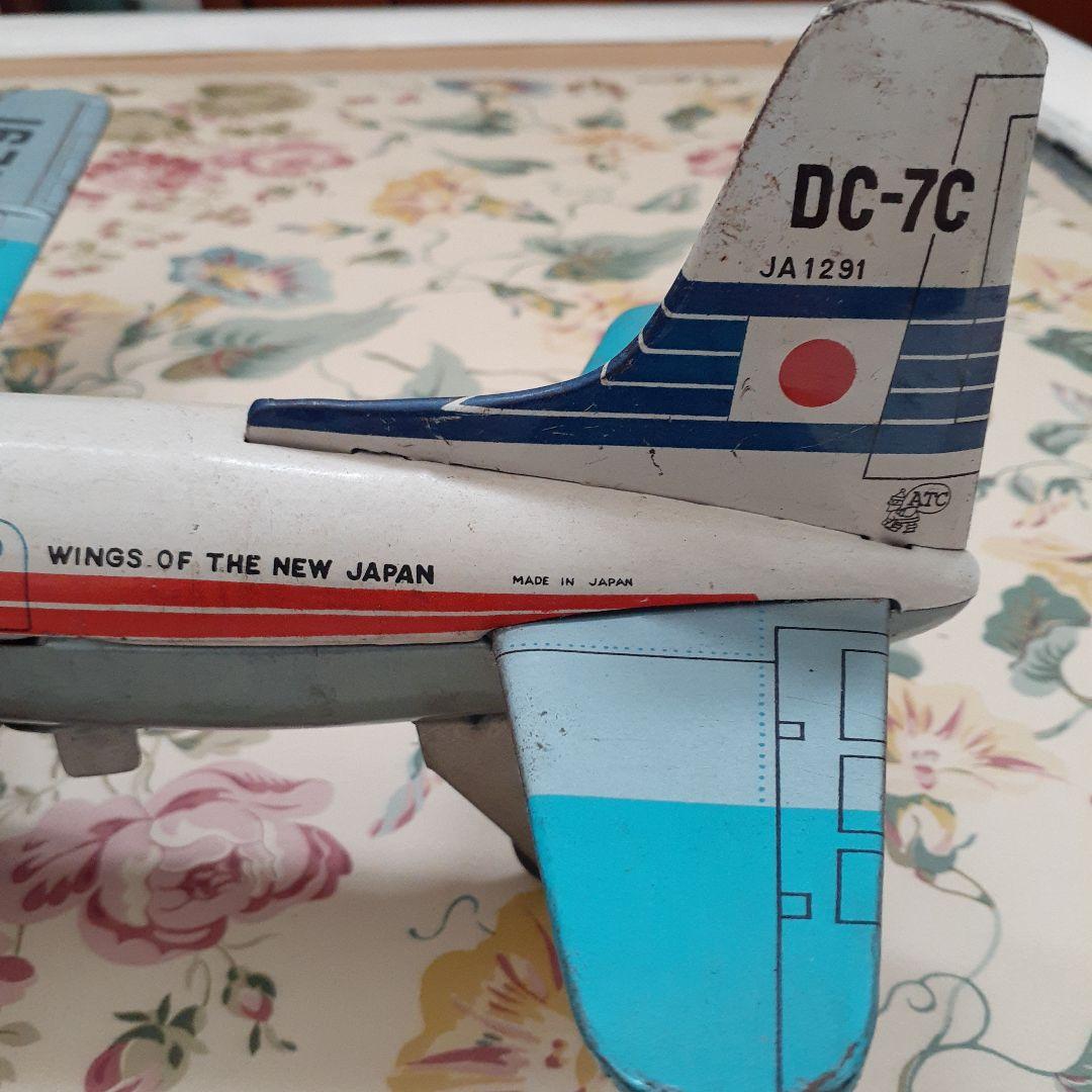 日本航空　DC7 ブリキの飛行機