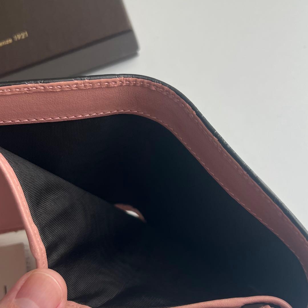 43 極上美品 GUCCI グッチ マイクロシマ 3つ折り財布