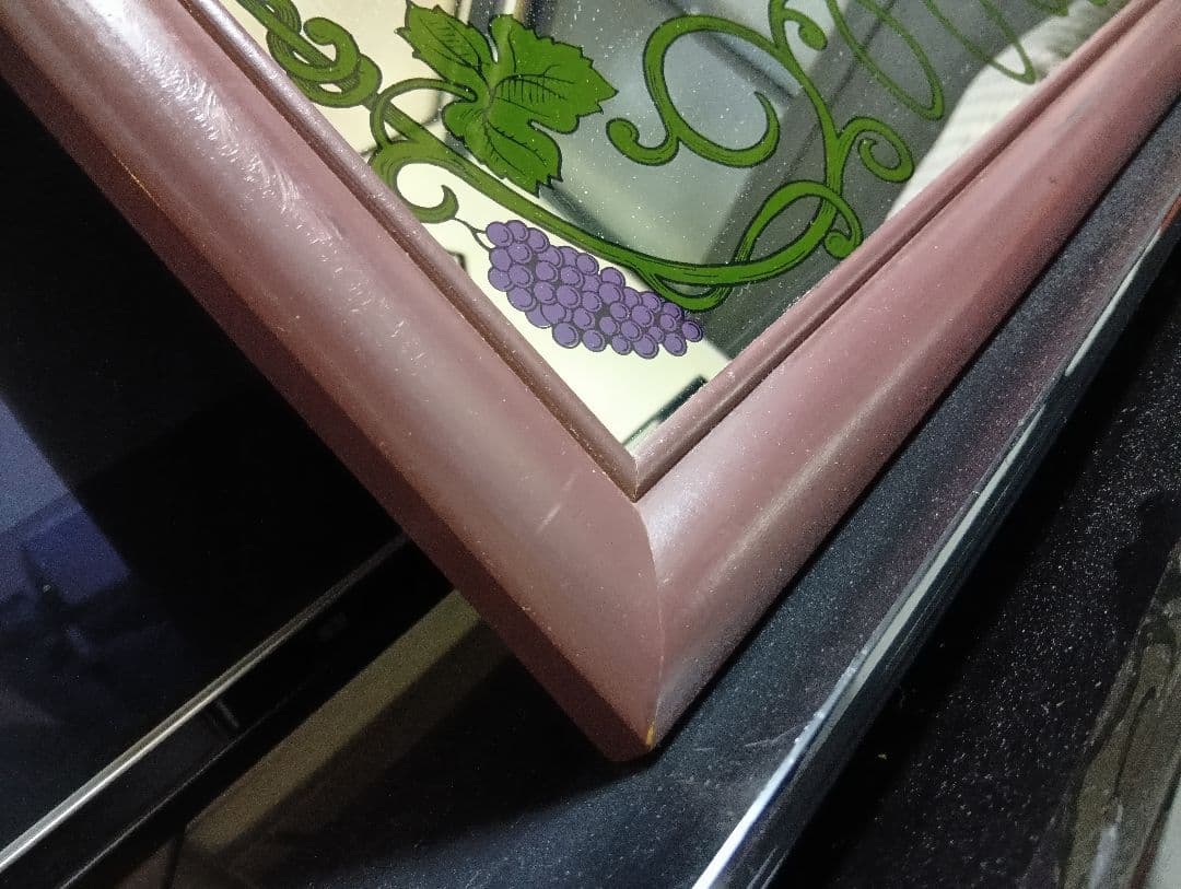 希少型　1980's　非売品　ノベルティ　ヘネシー　パブミラー