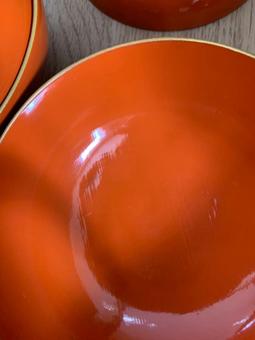 最終価格(9日迄) 輪島塗 沈金蒔絵吸物椀14客　大正3年　時代物　すみれと蝶々