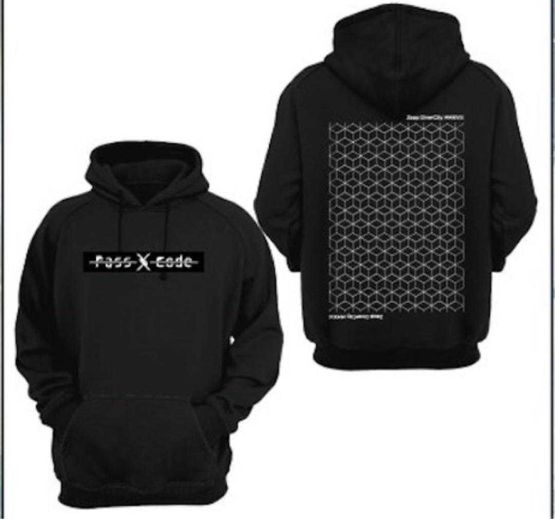 Passcode黒 Lサイズ パーカー