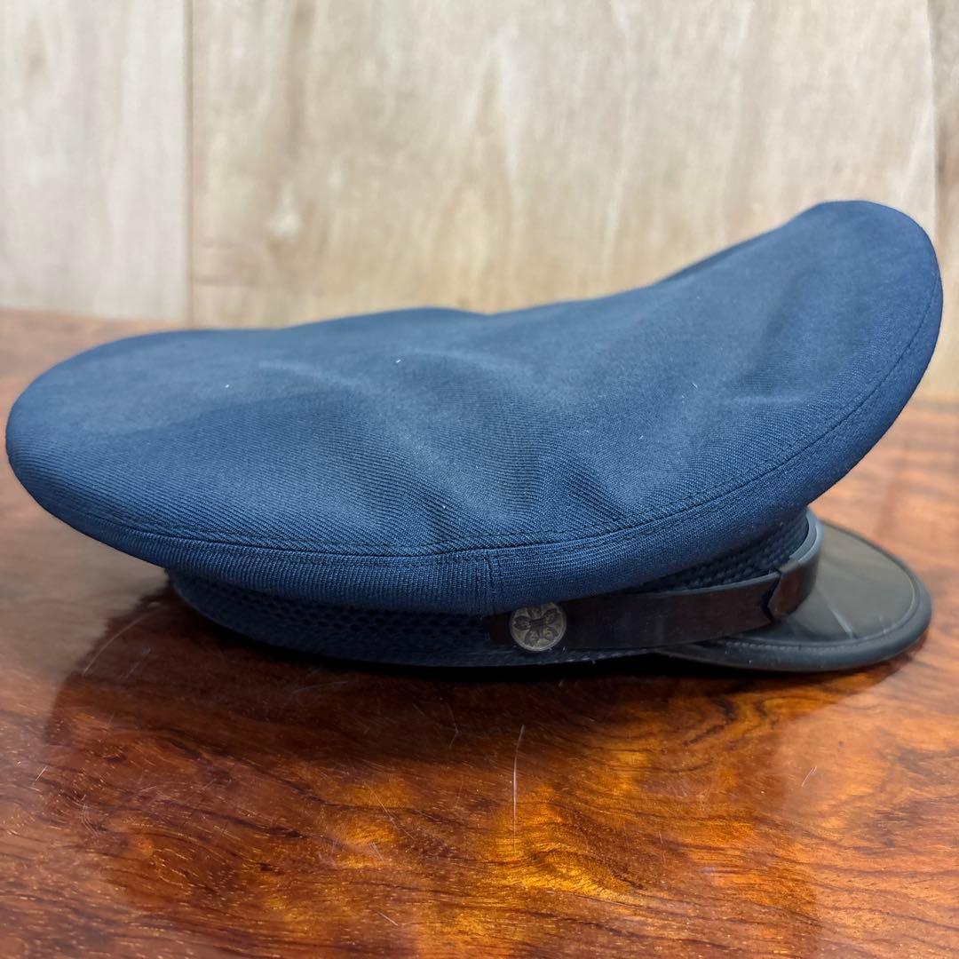 ネイビー　郵便キャップ エンブレム付き　0120o70