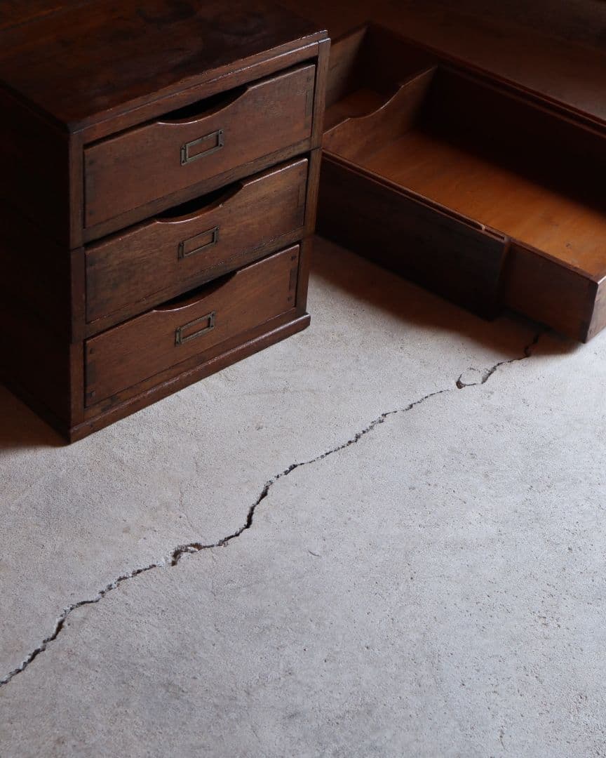 A4収納・セパレート可能な楢(ナラ)の4杯小引き出し