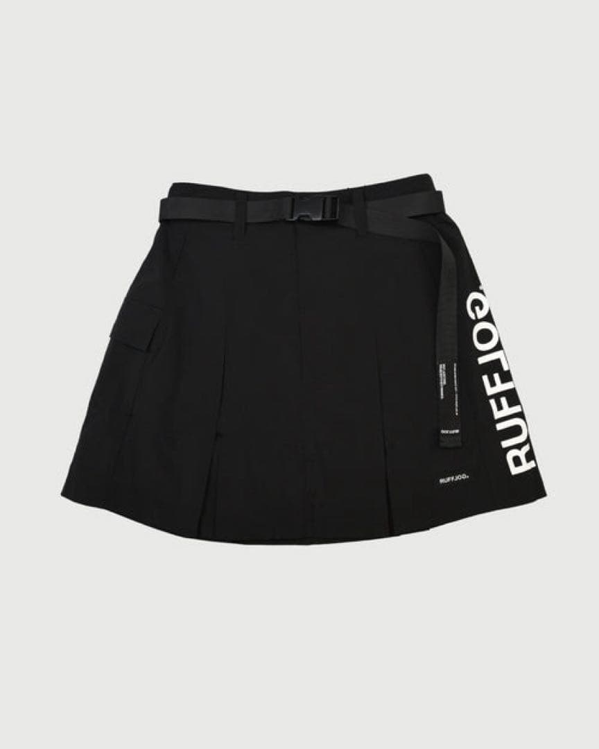 ラフロッグ　今季新作　アジャスタブルサイドポケットプリーツスカート