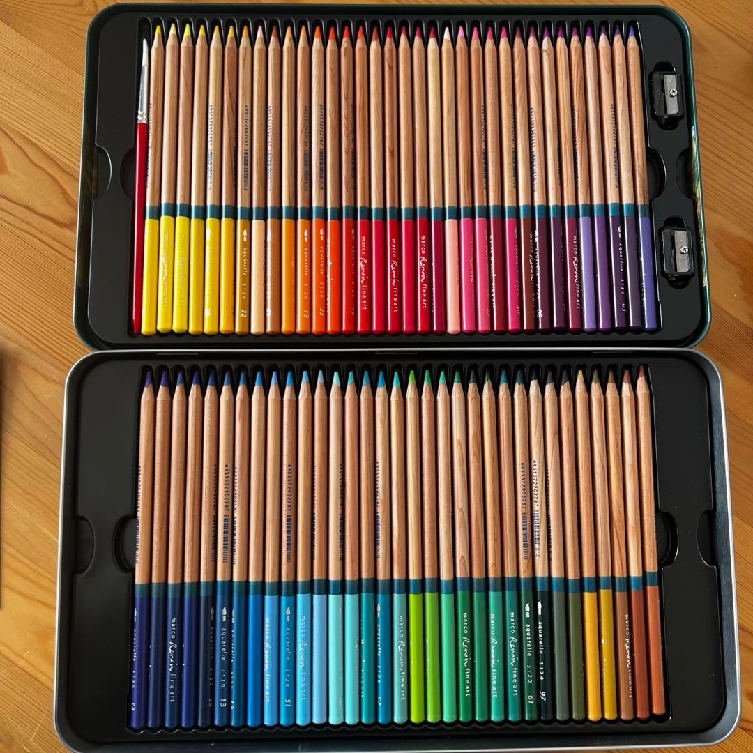 MARCO鉛筆 水彩色鉛筆 100色セット