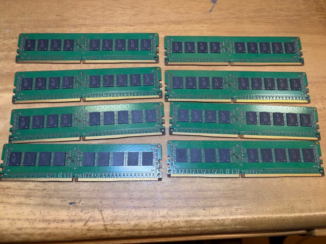 Micron製　DDR4 8GB×16＝128GB 2R×8 pc4-2133p