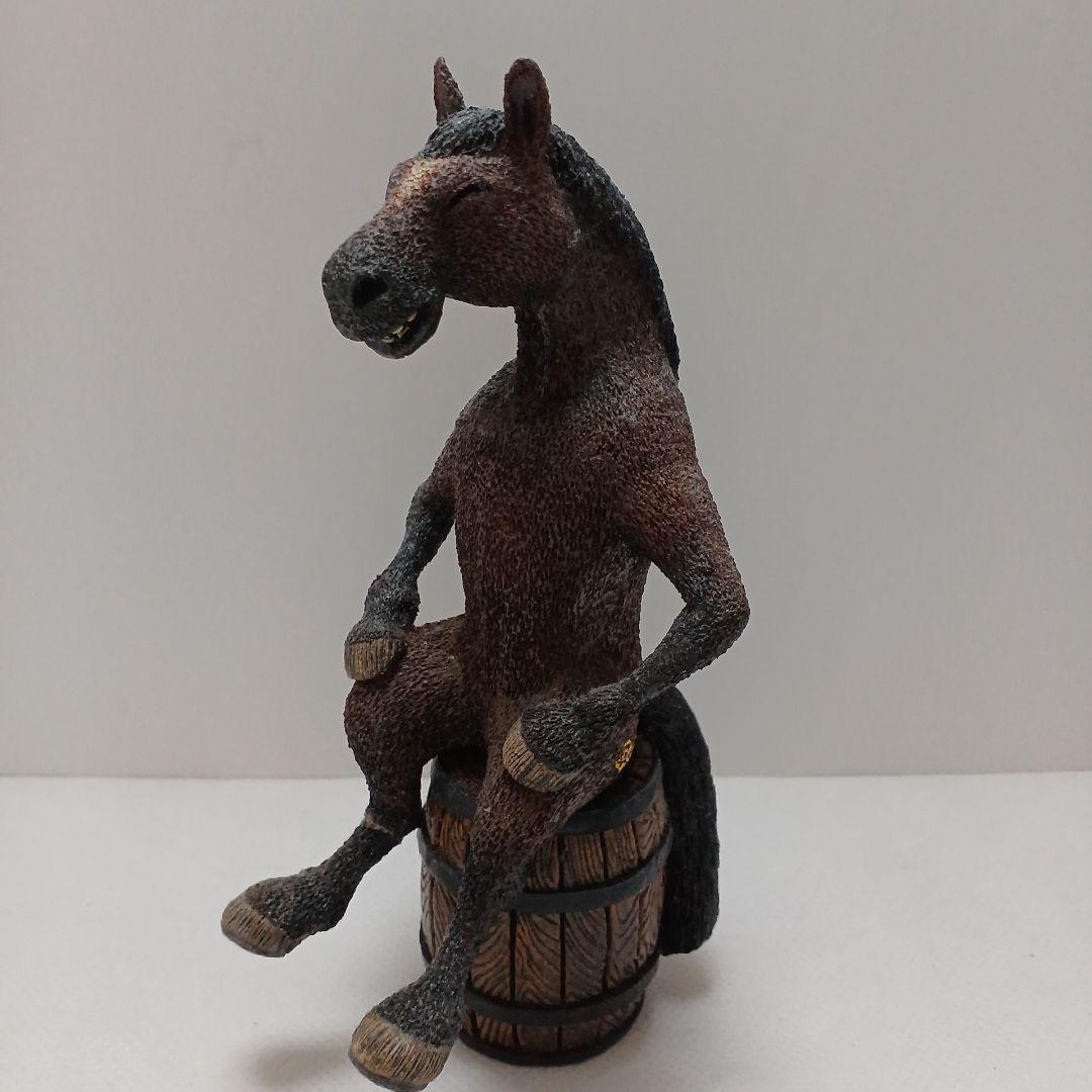 朝隈俊男 2014年干支　樽シリーズ　馬　サイン入