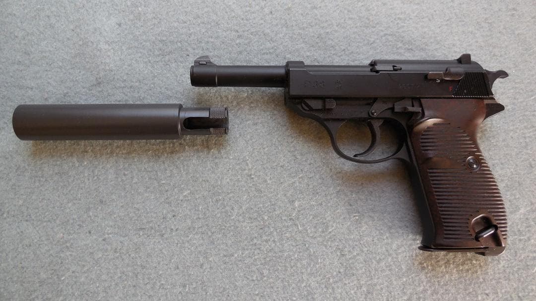 マルゼン　ワルサーP38　ac41　ガスガン専用　サイレンサー　オリジナル品