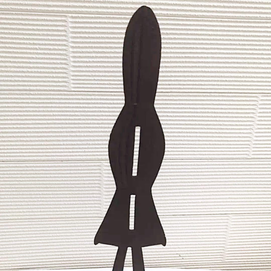 アフリカ盾　台座付き