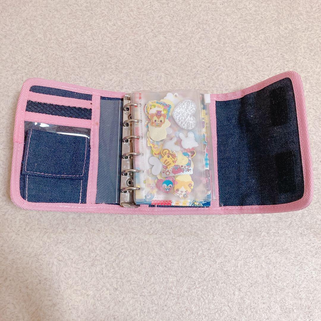 【平成レア】シール帳 平成レトロ　平成女児　　デニム チェーン　うさぎ