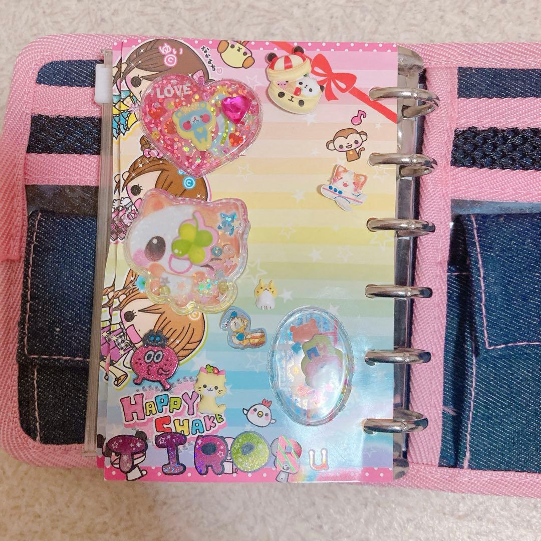 【平成レア】シール帳 平成レトロ　平成女児　　デニム チェーン　うさぎ