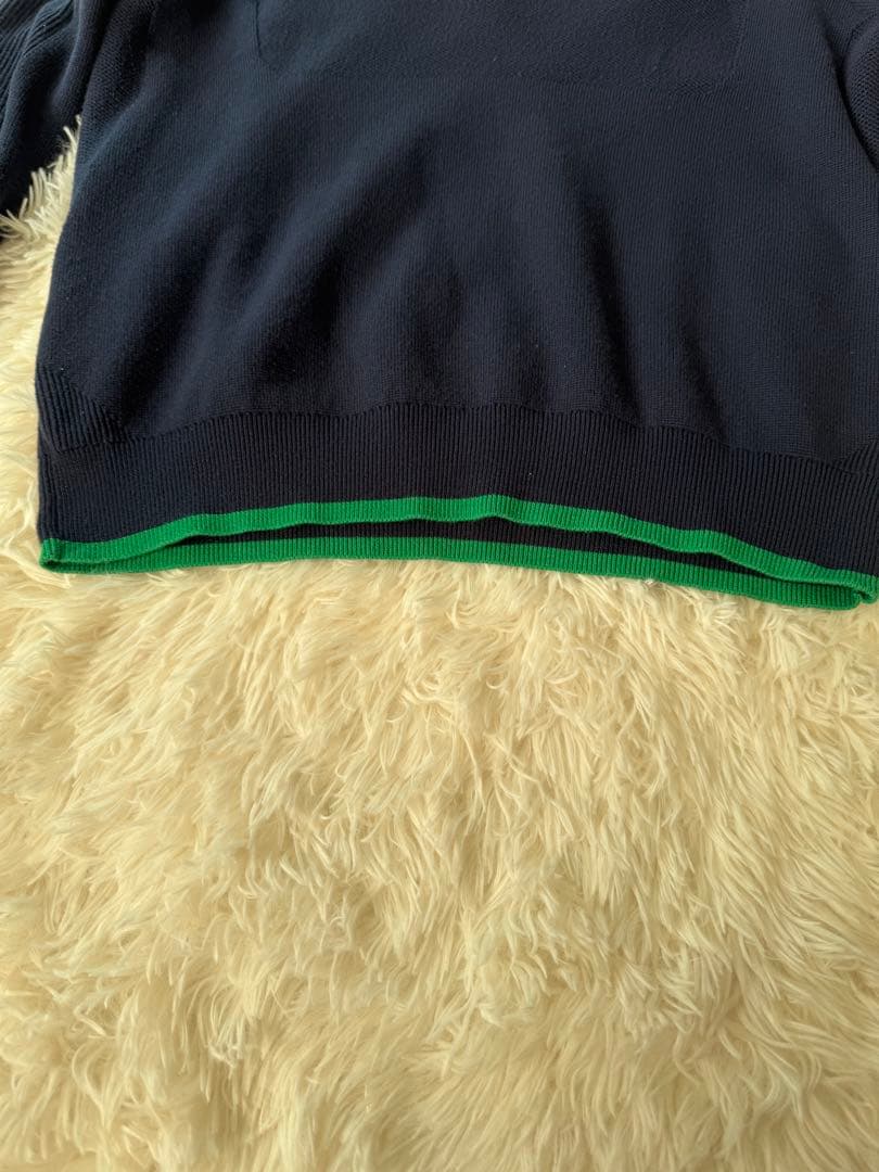 美品RLXラルフローレンニットゴルフウール クォータージップ プルオーバー M