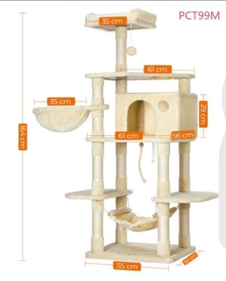 大型サイズ　キャットタワー　爪とぎ柱 大型猫 運動不足対応 多頭飼い