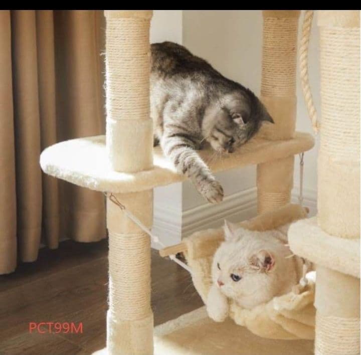 大型サイズ　キャットタワー　爪とぎ柱 大型猫 運動不足対応 多頭飼い