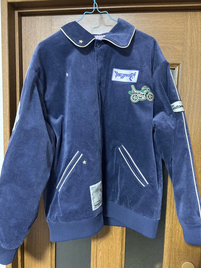 ずとまよ Corduroy Wappen Jacket (Navy) Mサイズ