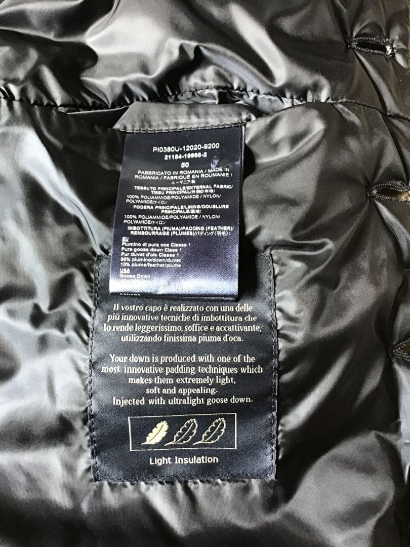 ヘルノ ウルトラライトダウン ジレ サイズ50